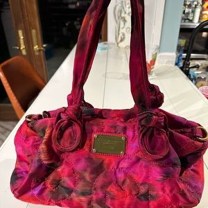 MARC BY MARC JACOBS STANDARD SUPPLY Pink floral quilted nylon handbag